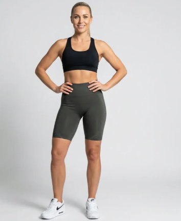 Leggings Cortos 3D - Gris oscuro