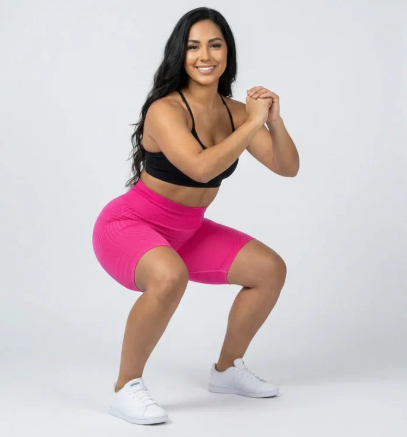 Leggings Cortos 3D - rosa
