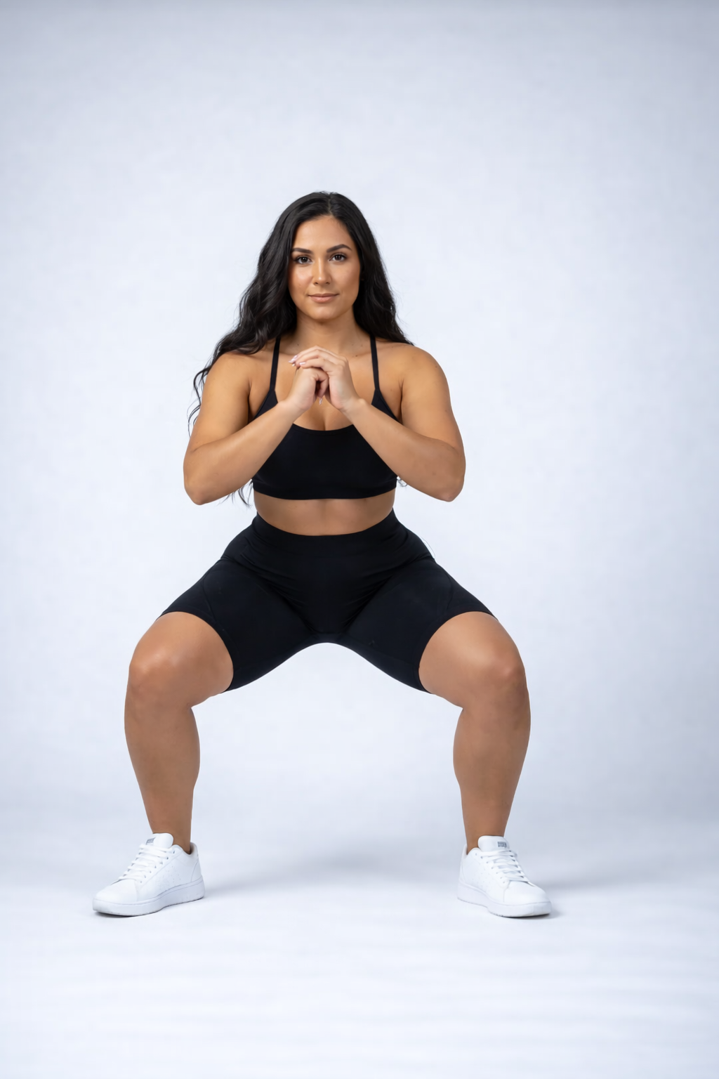 Leggings Cortos 3D – Negro Clásico