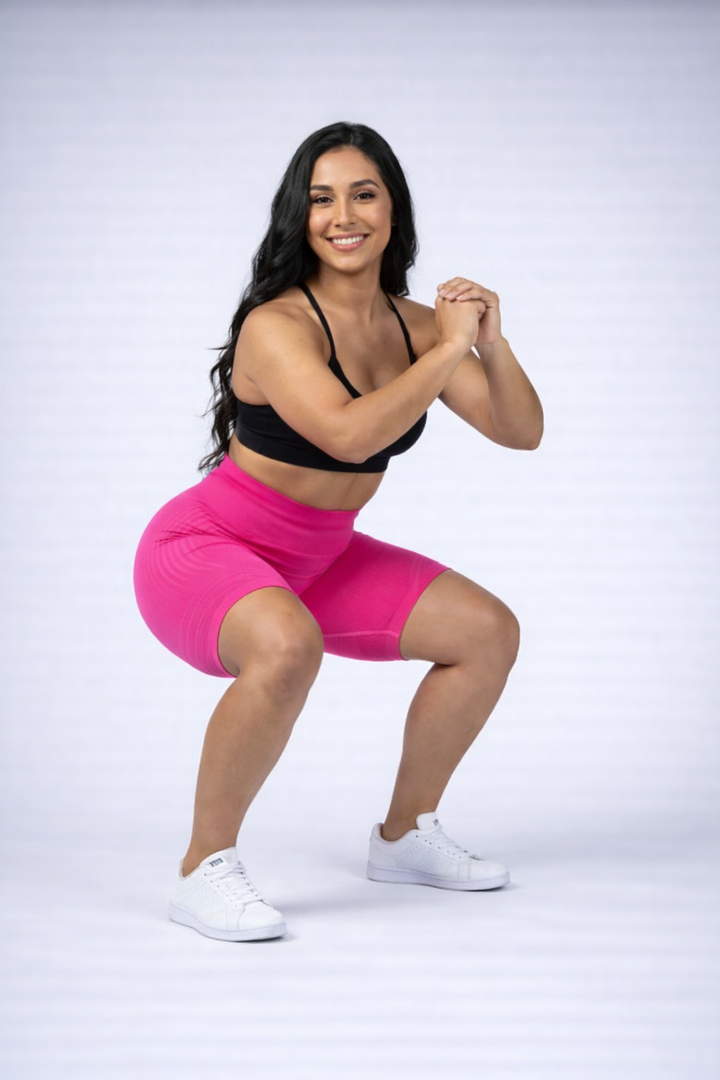 Leggings Cortos 3D - rosa