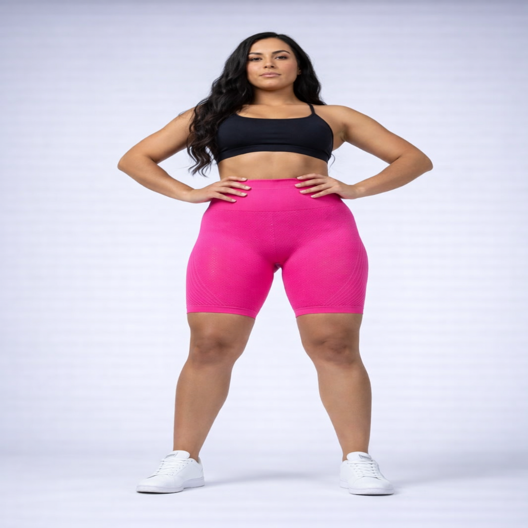 Leggings Cortos 3D - rosa