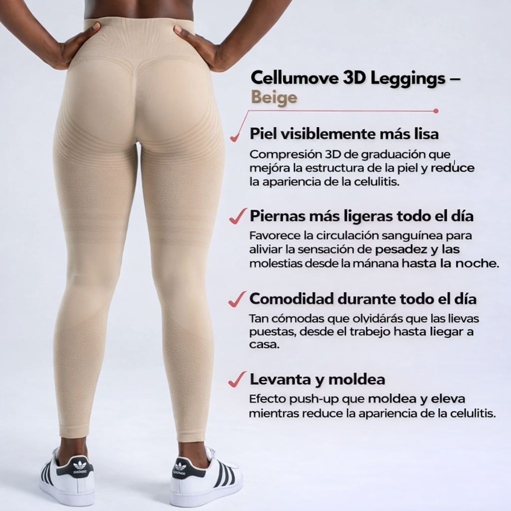 3D Leggings – Beige