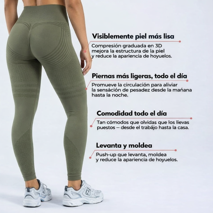 3D Leggings – Verde militar