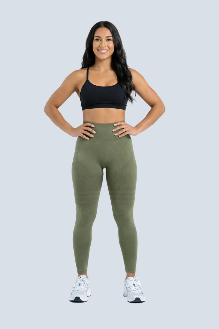 3D Leggings – Verde militar