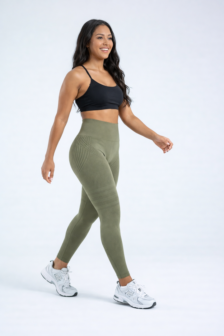 3D Leggings – Verde militar