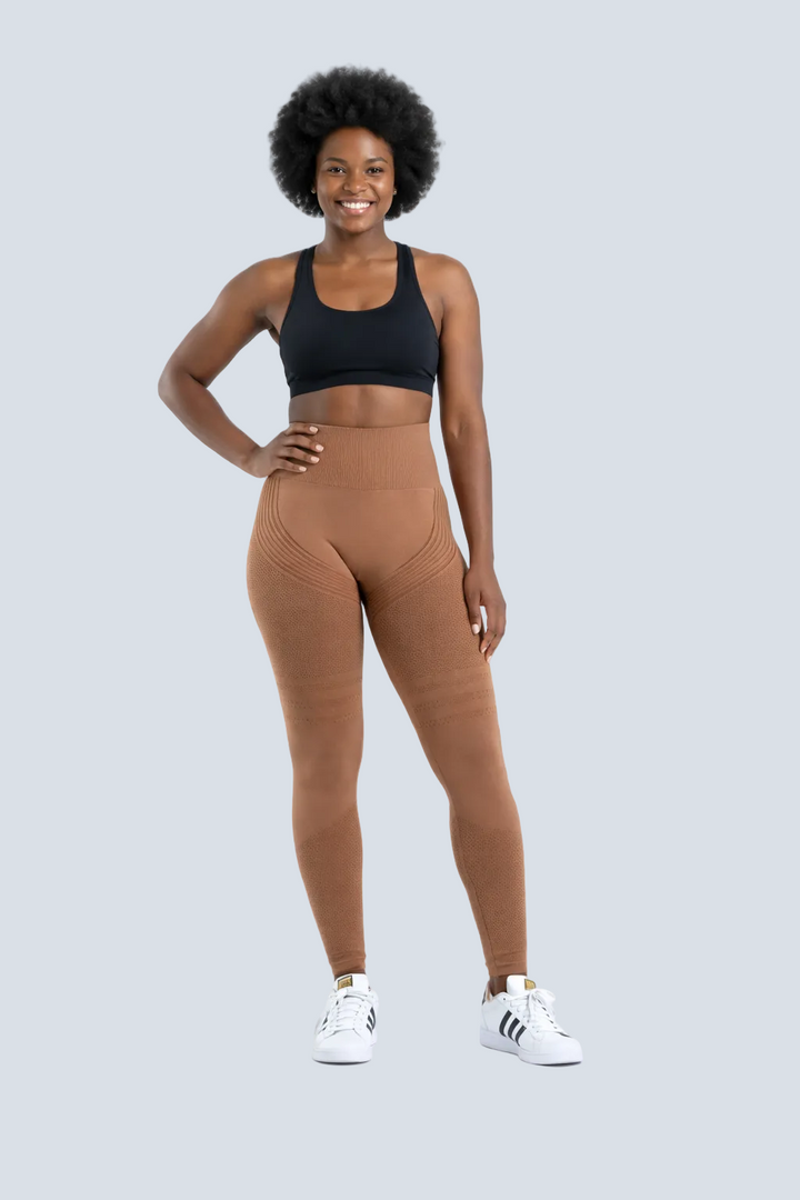 Leggings 3D - Marrón Café