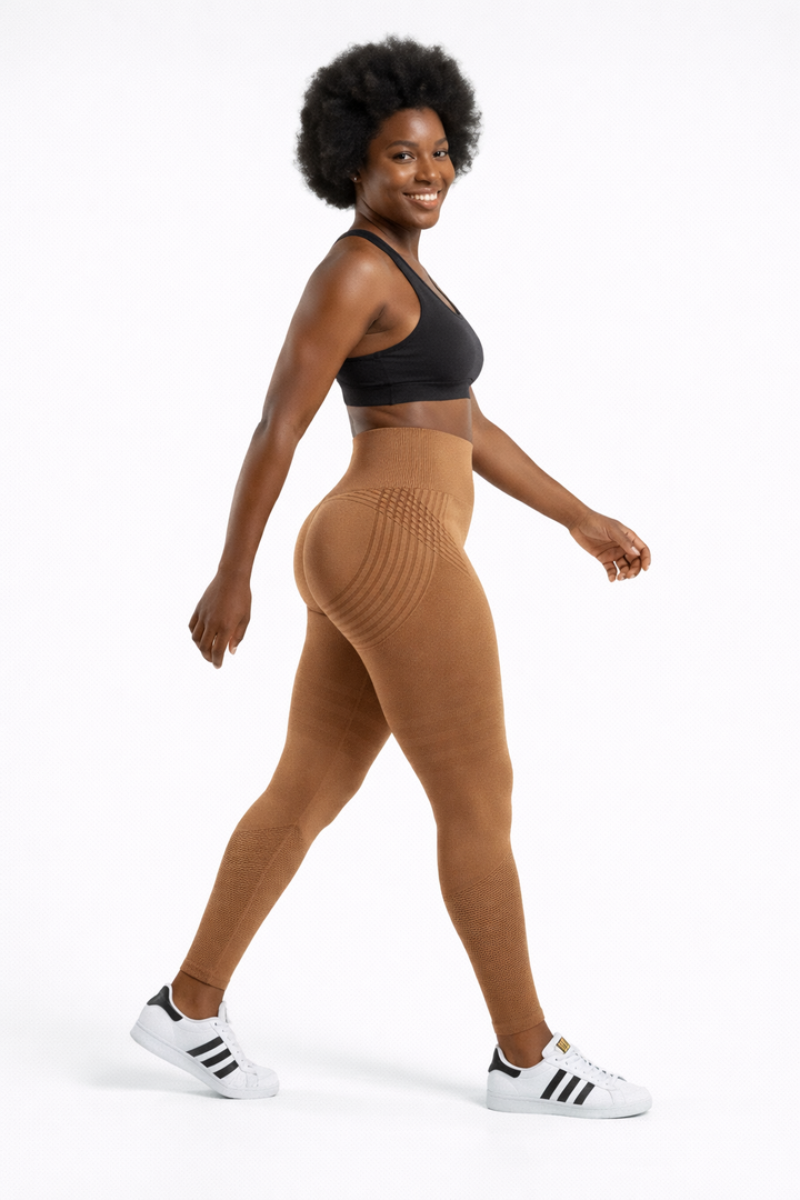 Leggings 3D - Marrón Café