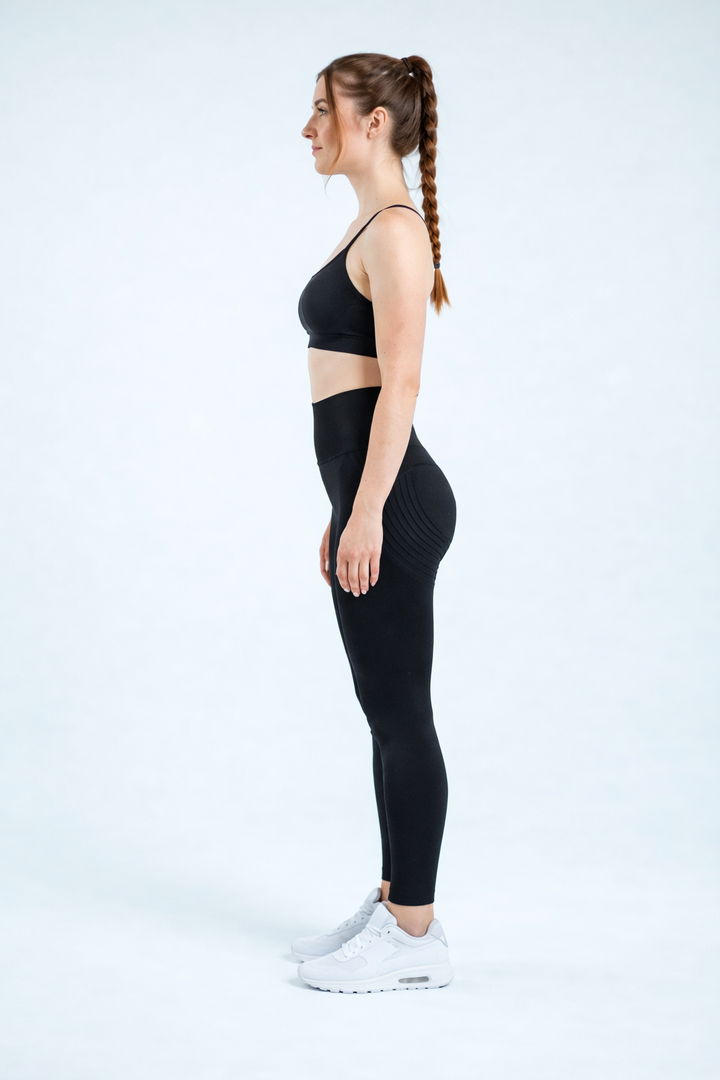 3D Leggings – Negro Clásico
