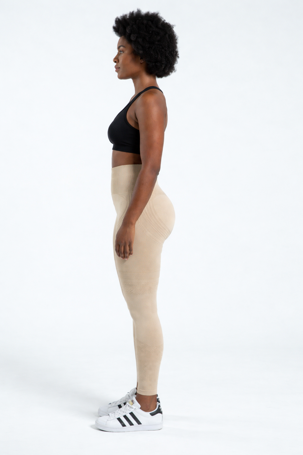 3D Leggings – Beige