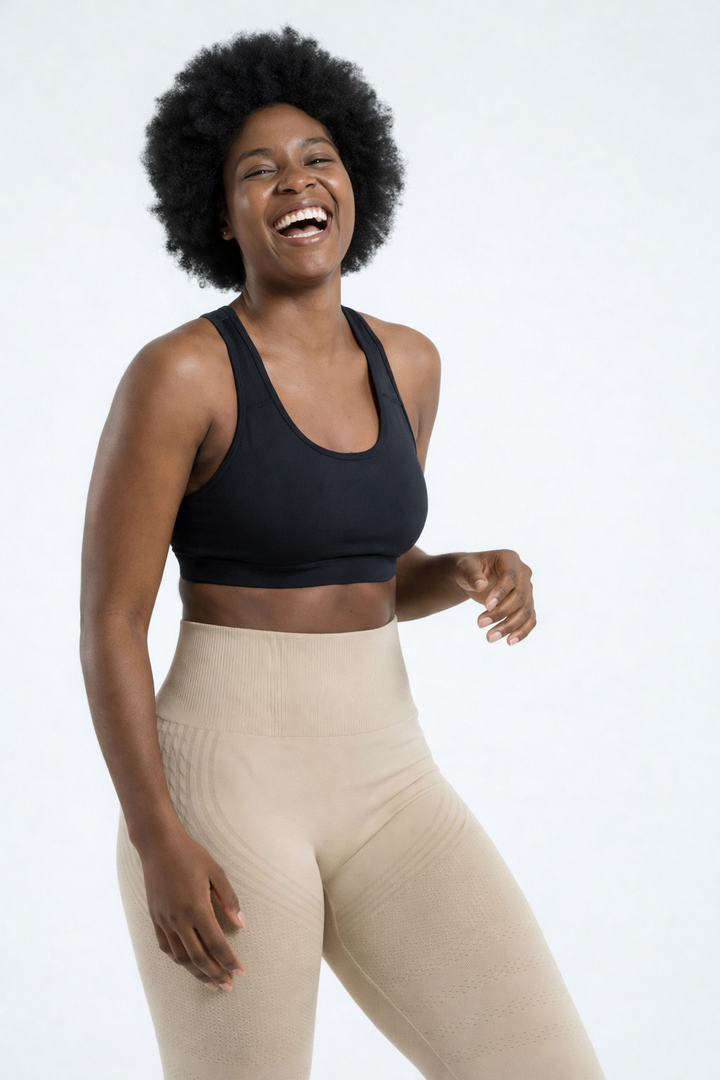 3D Leggings – Beige