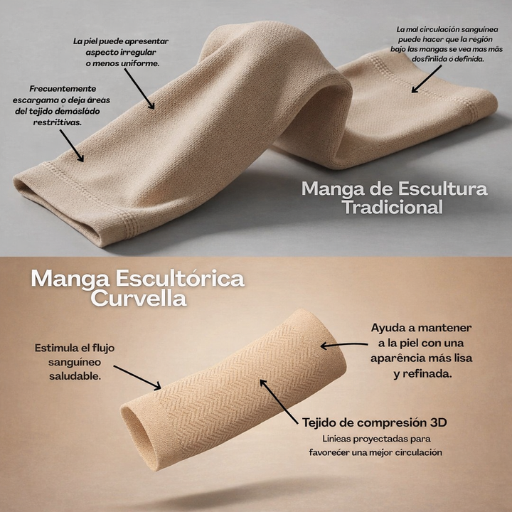 Mangas moldeadoras – adiós a los brazos flácidos-Curvella™