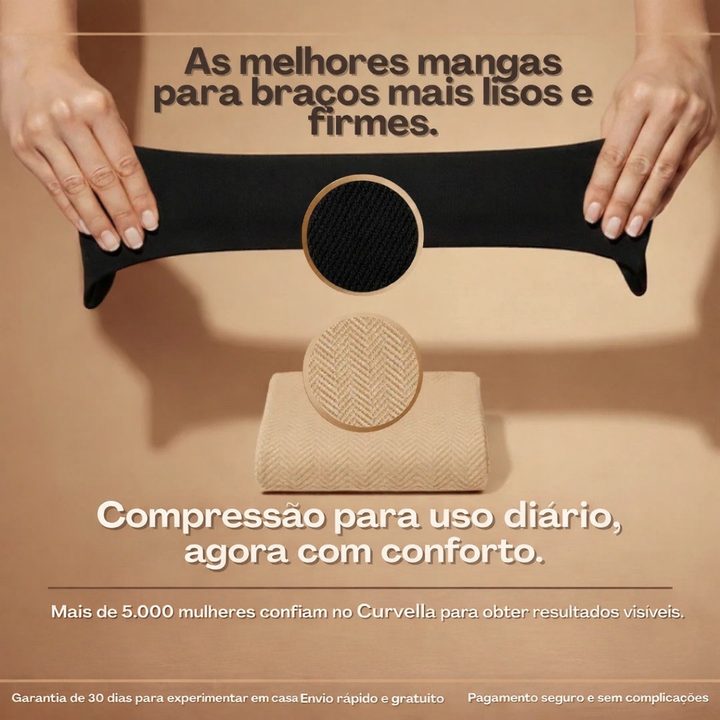 Mangas moldeadoras – adiós a los brazos flácidos-Curvella™