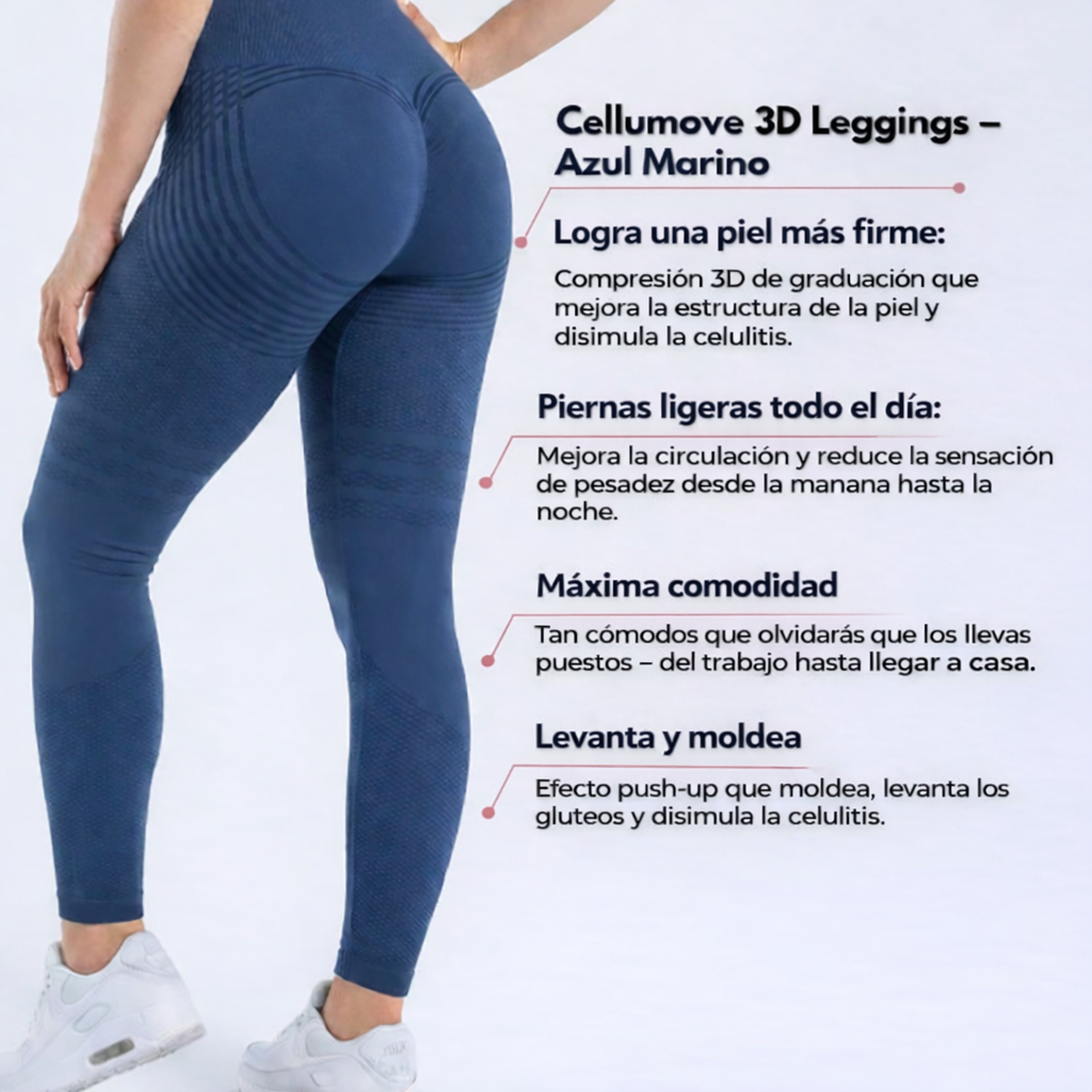 3D Leggings – Azul Marino